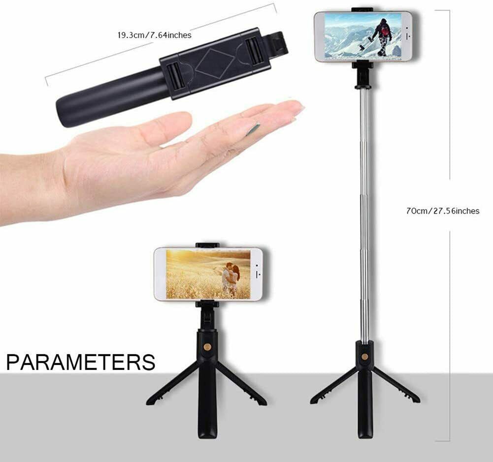 Smartphone Selfie Stick Handy Bluetooth Stativ 3 in1 Tripod Selfie Selfie-Stange - AbisZHandel