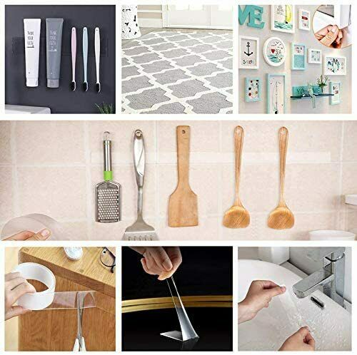 Doppelseitiges Nano Tape Klebeband Transparent Ultra Stark spurlos ablösbar - AbisZHandel