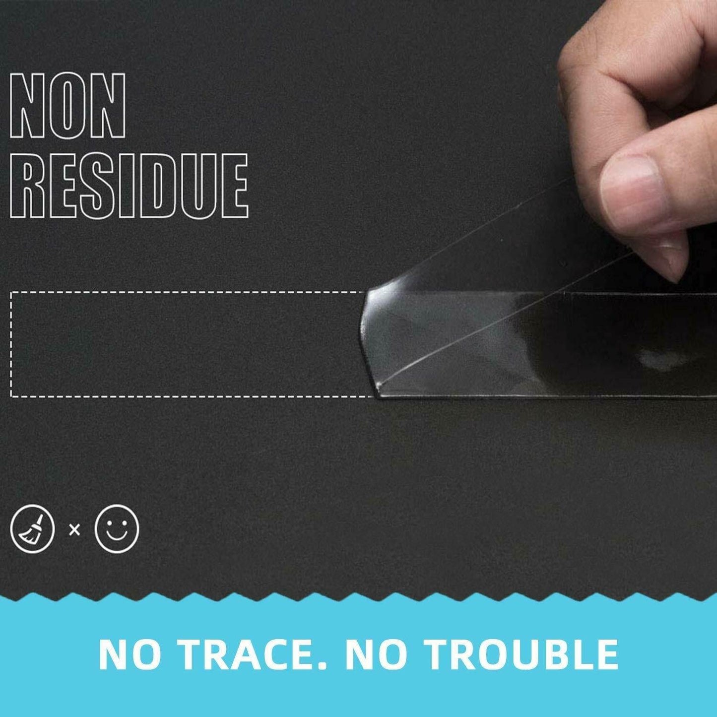 Doppelseitiges Nano Tape Klebeband Transparent Ultra Stark spurlos ablösbar - AbisZHandel
