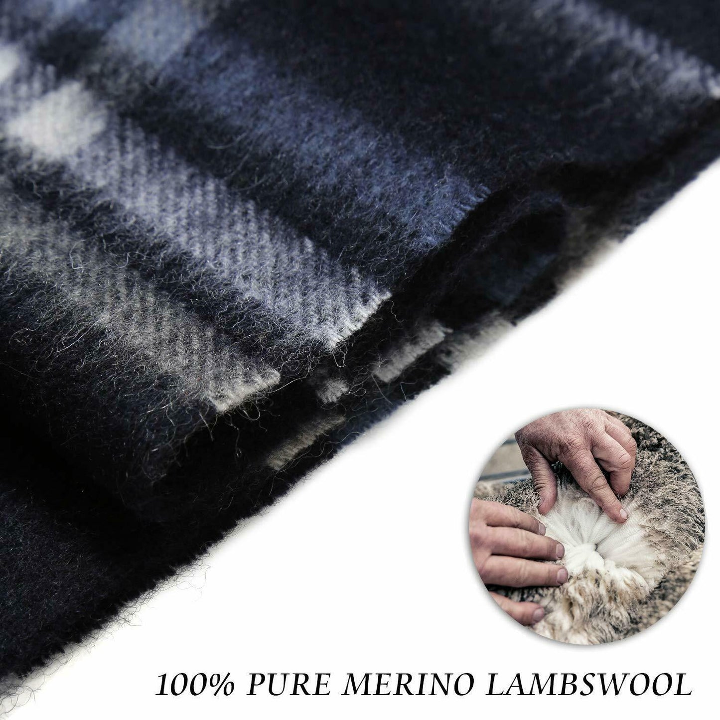 i+k Premium Schal Tuch 100% Wolle (Merino) Unisex 30x180cm in Geschenkbox A-20 - AbisZHandel