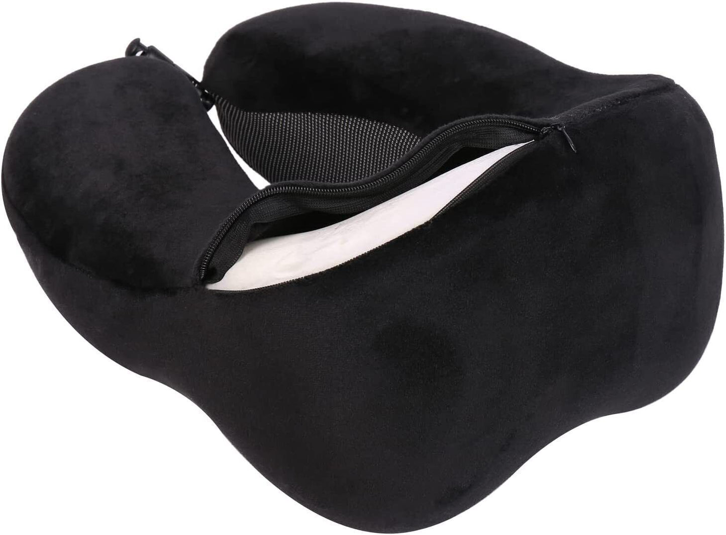 Nackenkissen Set mit Schlafmaske und Ohrstöpsel Memoryschaum Reisekissen - AbisZHandel