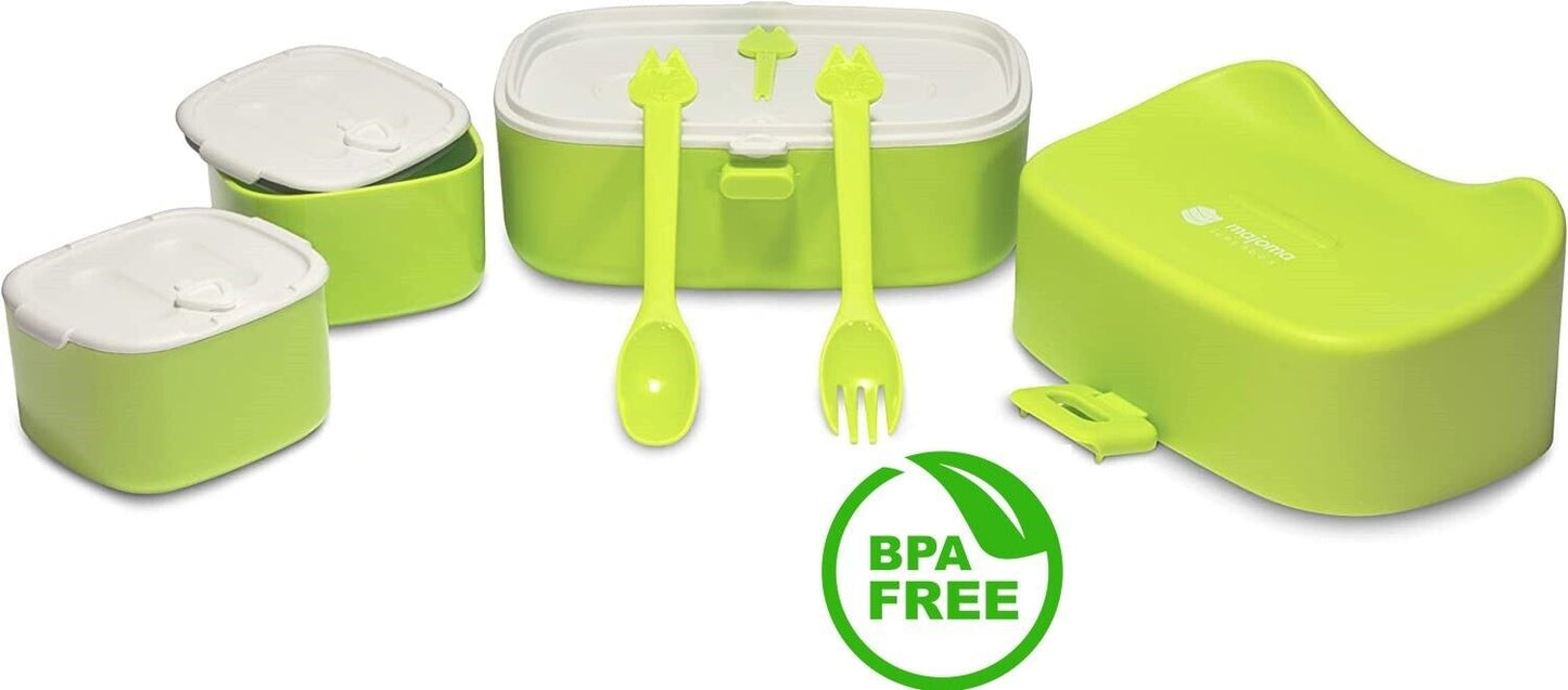 Kinder Lunchbox Brotdose mit Besteck BPA-Frei Top Qualität Unisex Bentobox - AbisZHandel