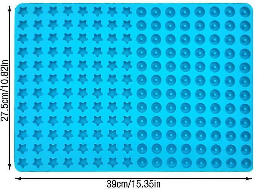 Bioscen mini Sterne Donut (1cm) Silikon Backmatte, Backform Hundekekse Leckerlis - AbisZHandel