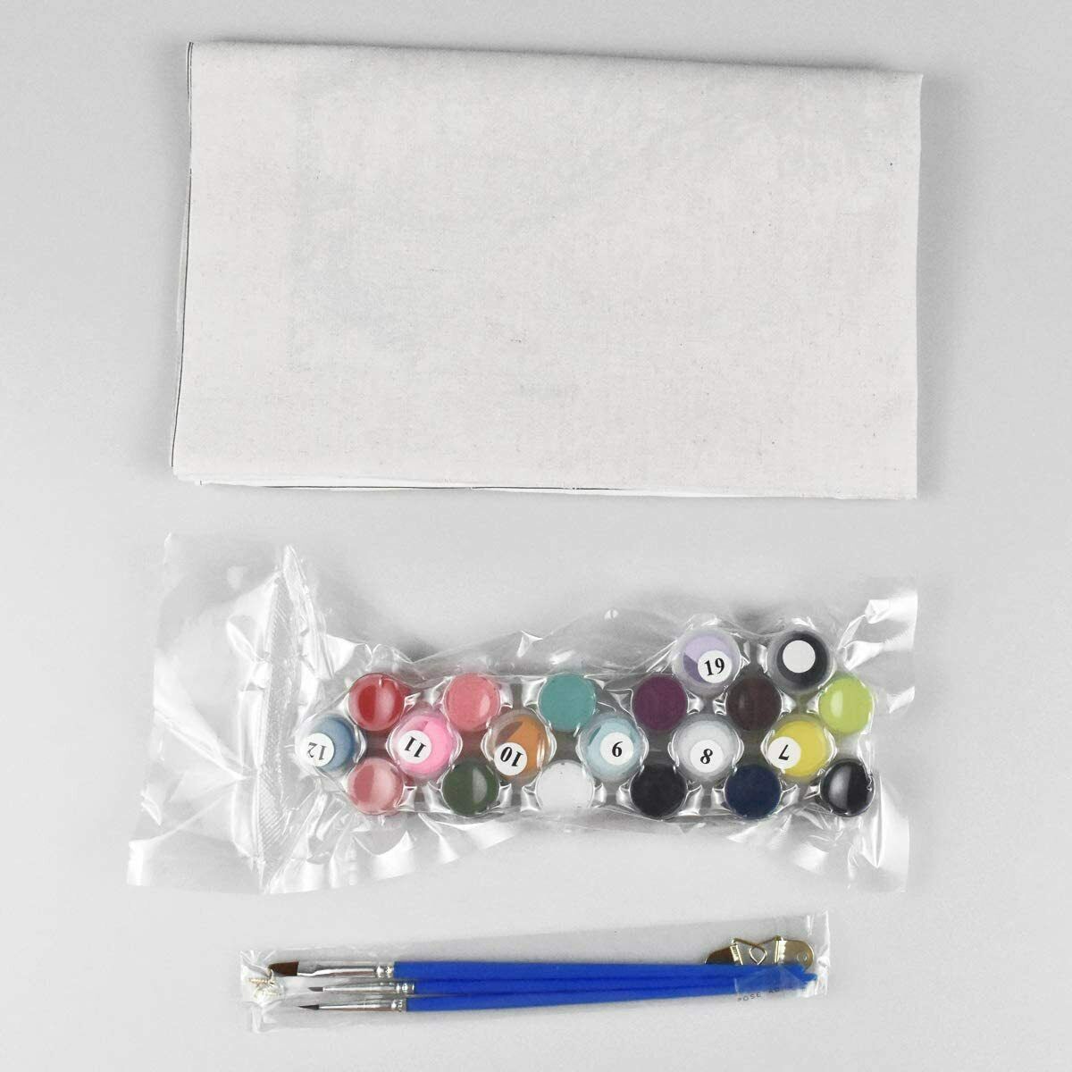 Malen nach Zahlen Ölgemälde auf Leinwandtuch Motiv Fox 50x40 DIY - AbisZHandel