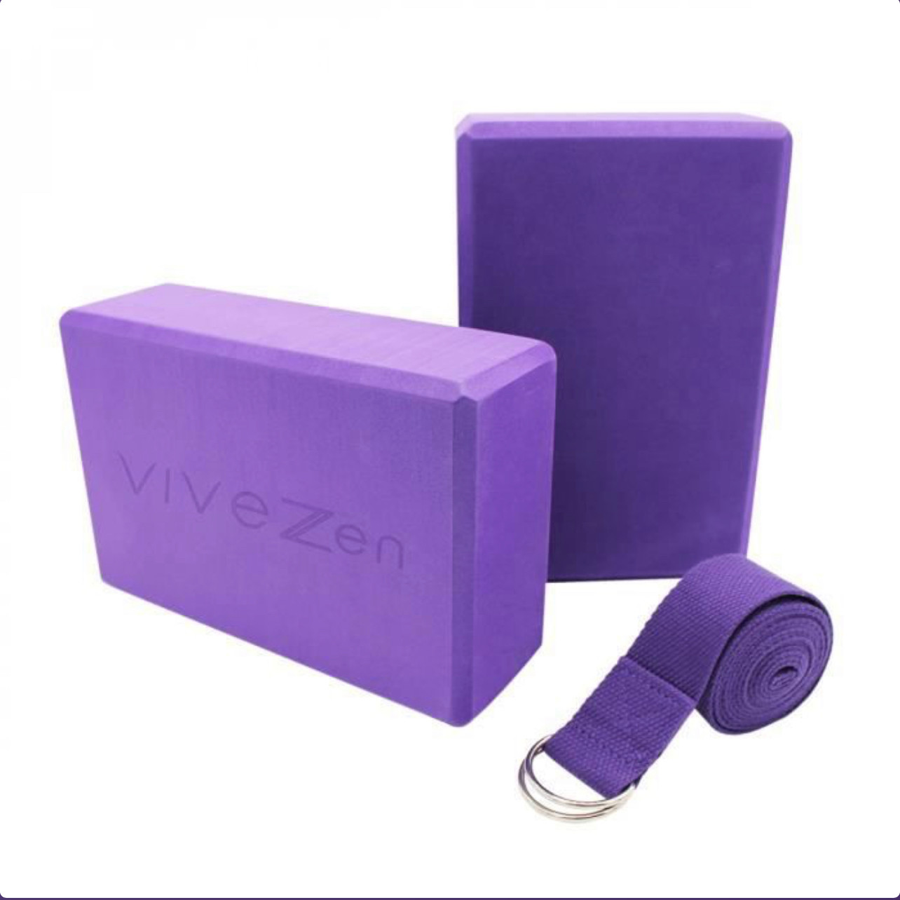 2er Set Yogablöcke mit Sicherheitsgurt