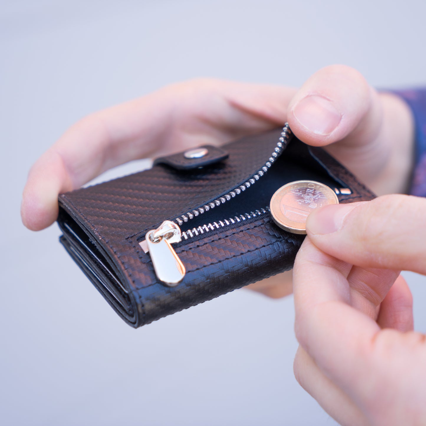 Mini Wallet Torino Carbon