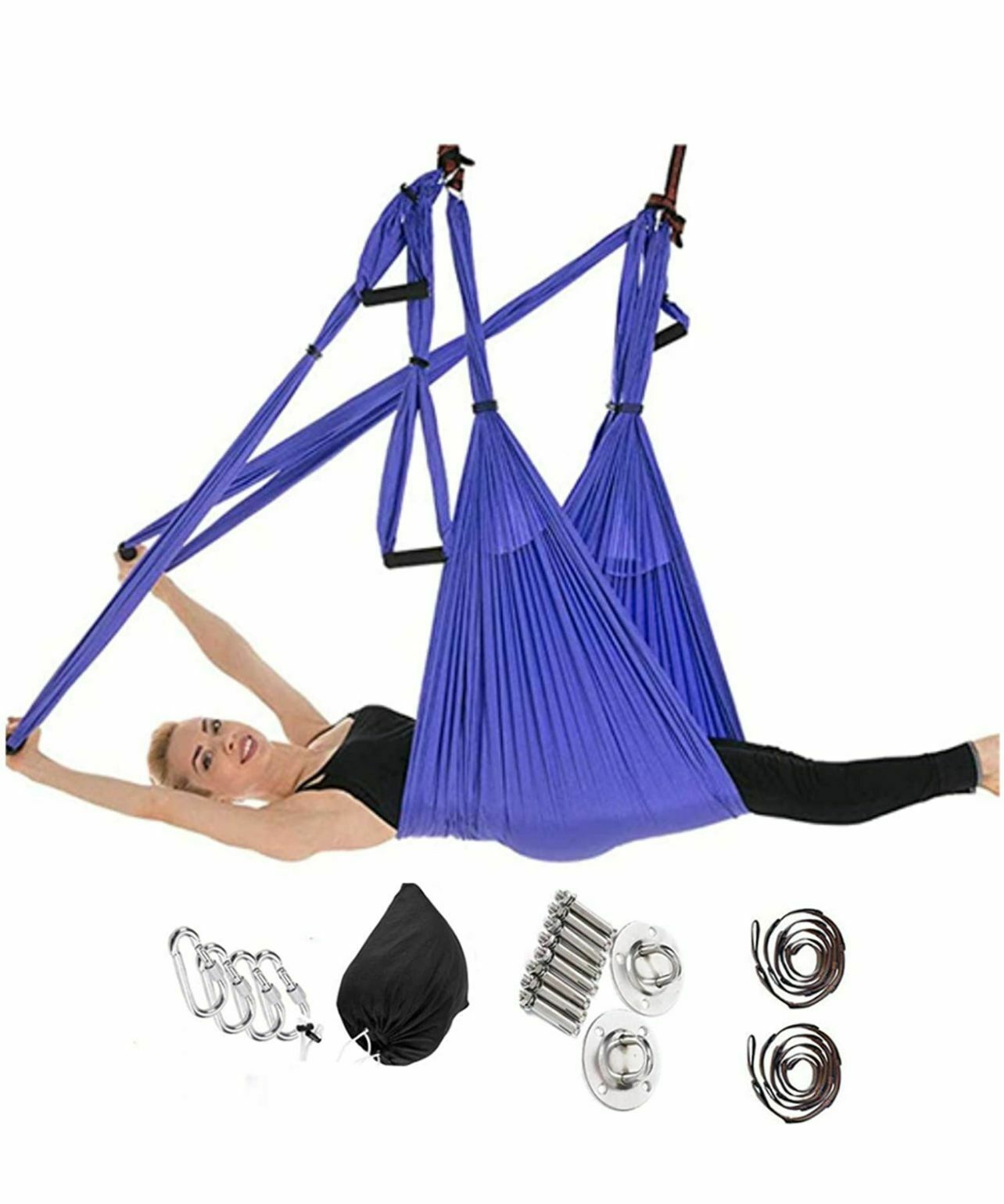 Yoga Hängematte Set Yoga Swing Schaukel Fliegen Anti Gravity Yogatuch Trapez - AbisZHandel