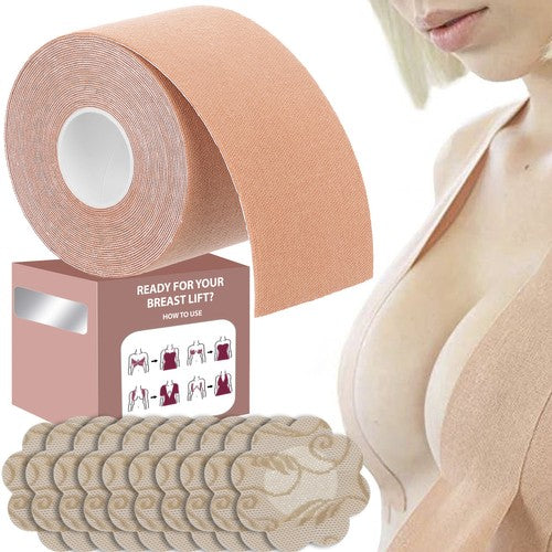 Brustband (Boob Tape) mit 10St. Brustwarzenabdeckungen