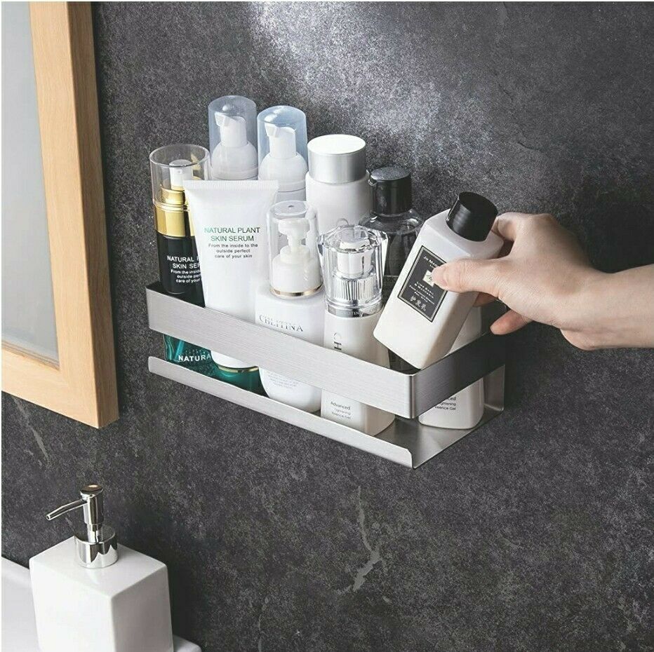 Duschablage ohne Bohren, Duschkorb aus Edelstahl, Ablage Dusche, Bad Regal - AbisZHandel