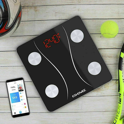 Bluetooth Körperfettwaage ESHOWEE CF398BLE BMI Waage Digital 180KG - AbisZHandel
