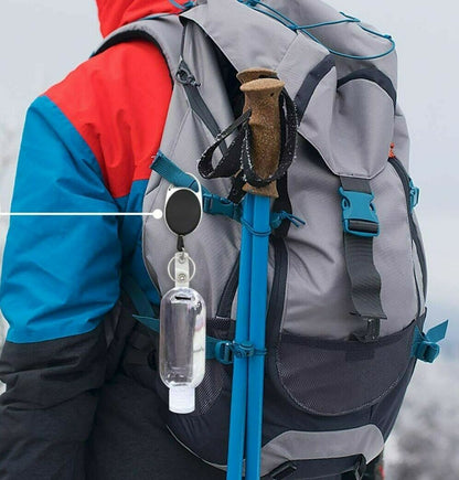 5er Set Reiseflaschen Portable Nachfüllbare Flasche Schlüsselring 50ml Outdoor - AbisZHandel