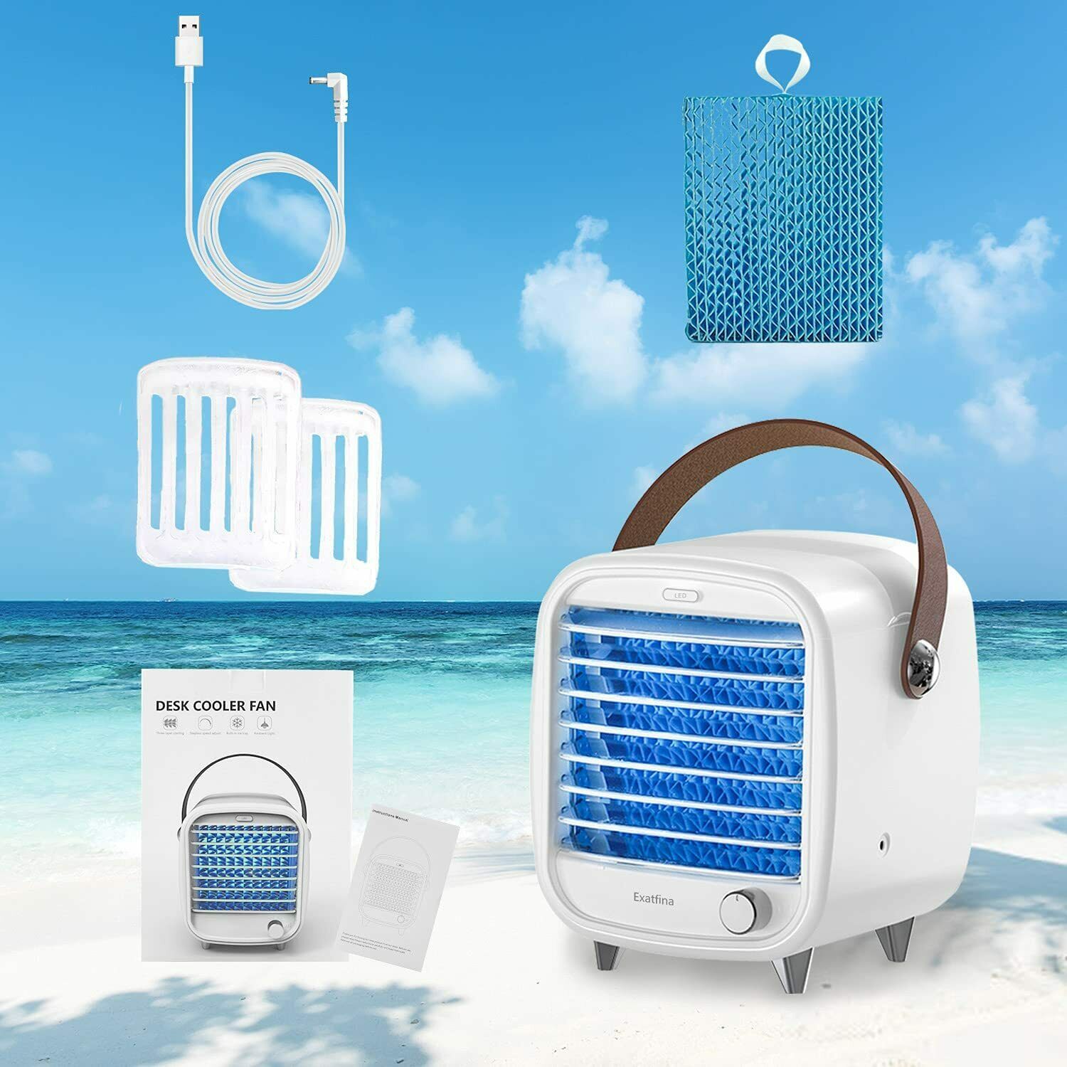 4 in 1 Mobiles Klimagerät Mini Luftkühler Klimaanlage Air Cooler Ventilator - AbisZHandel