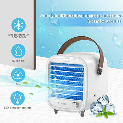 4 in 1 Mobiles Klimagerät Mini Luftkühler Klimaanlage Air Cooler Ventilator - AbisZHandel