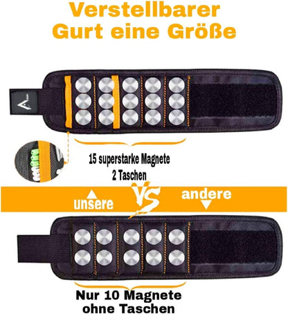 Magnetband für Handwerker mit Klettband