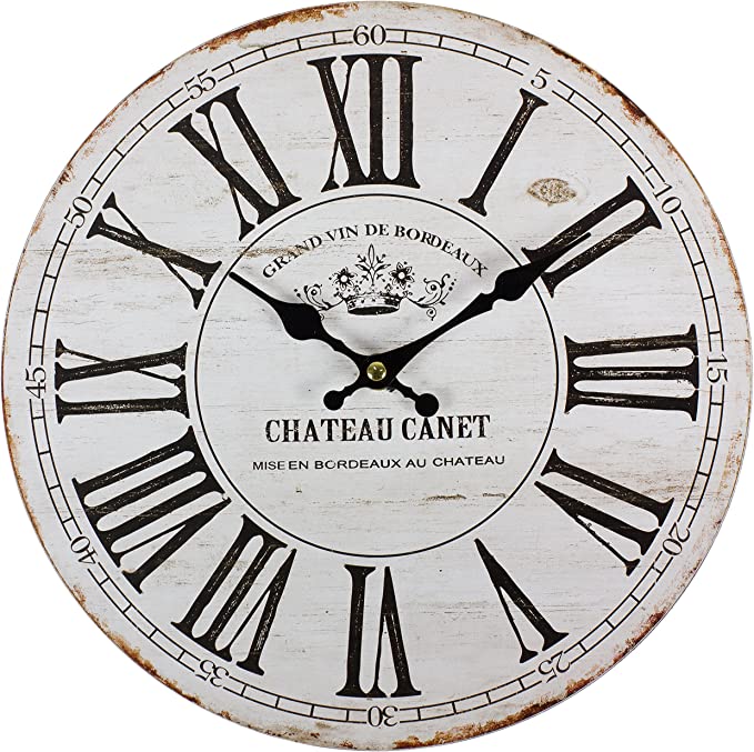 Glaswanduhr Chateau Canet - ⌀30cm