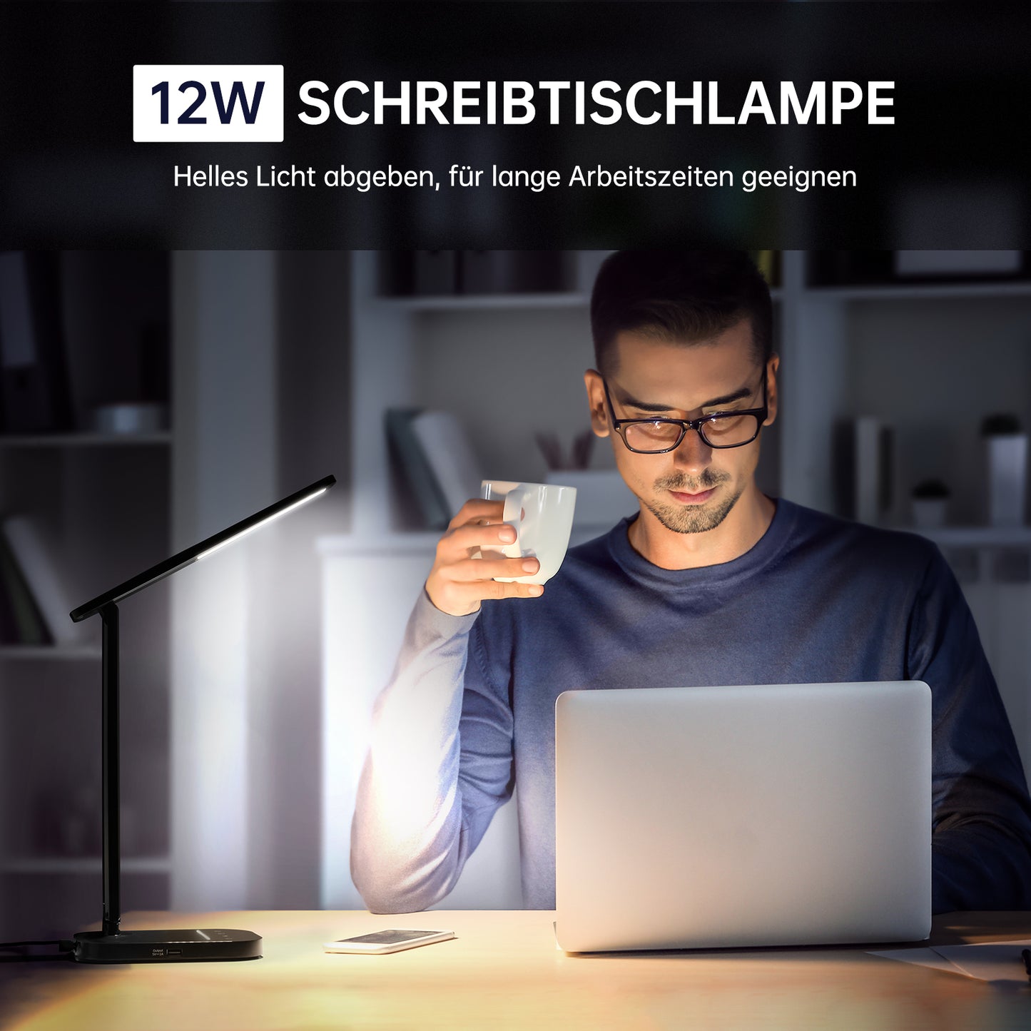 LED Schreibtisch-/Nachttischlampe mit Touch Dimmbar