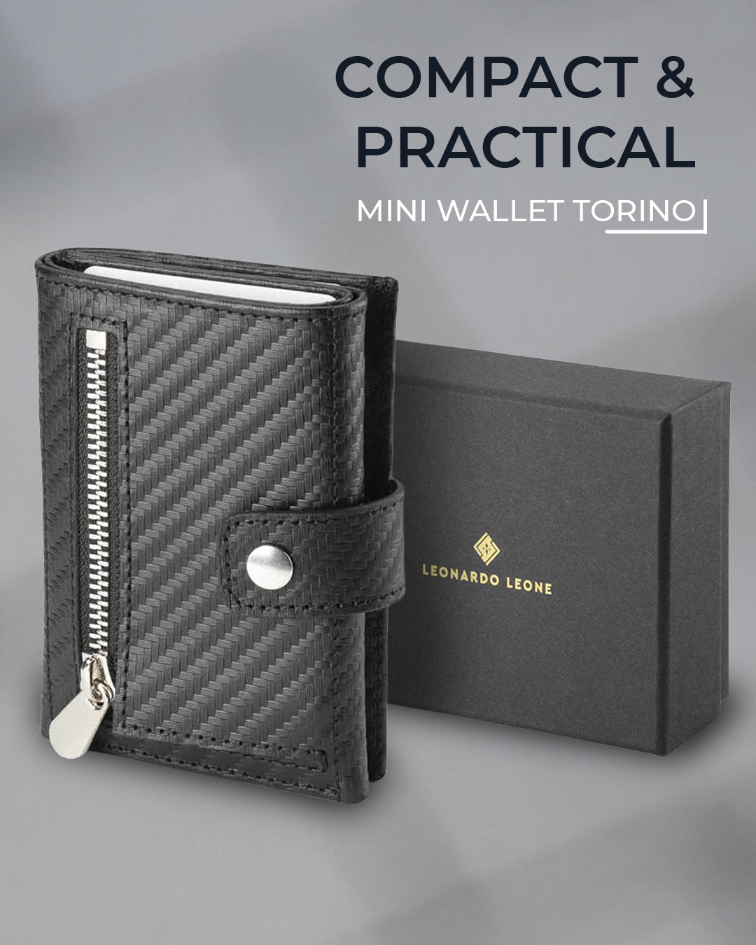 Mini Wallet Torino Carbon
