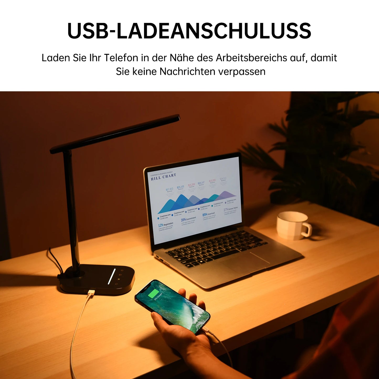 LED Schreibtischlampe Dimmbar (10W)