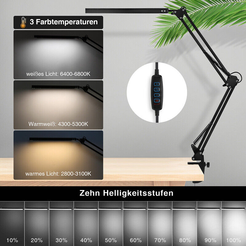 LED Schreibtischlampe Dimmbar (10W)