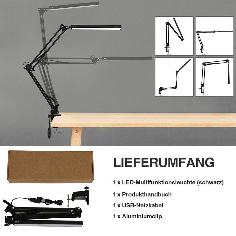 LED Schreibtischlampe Dimmbar (10W)