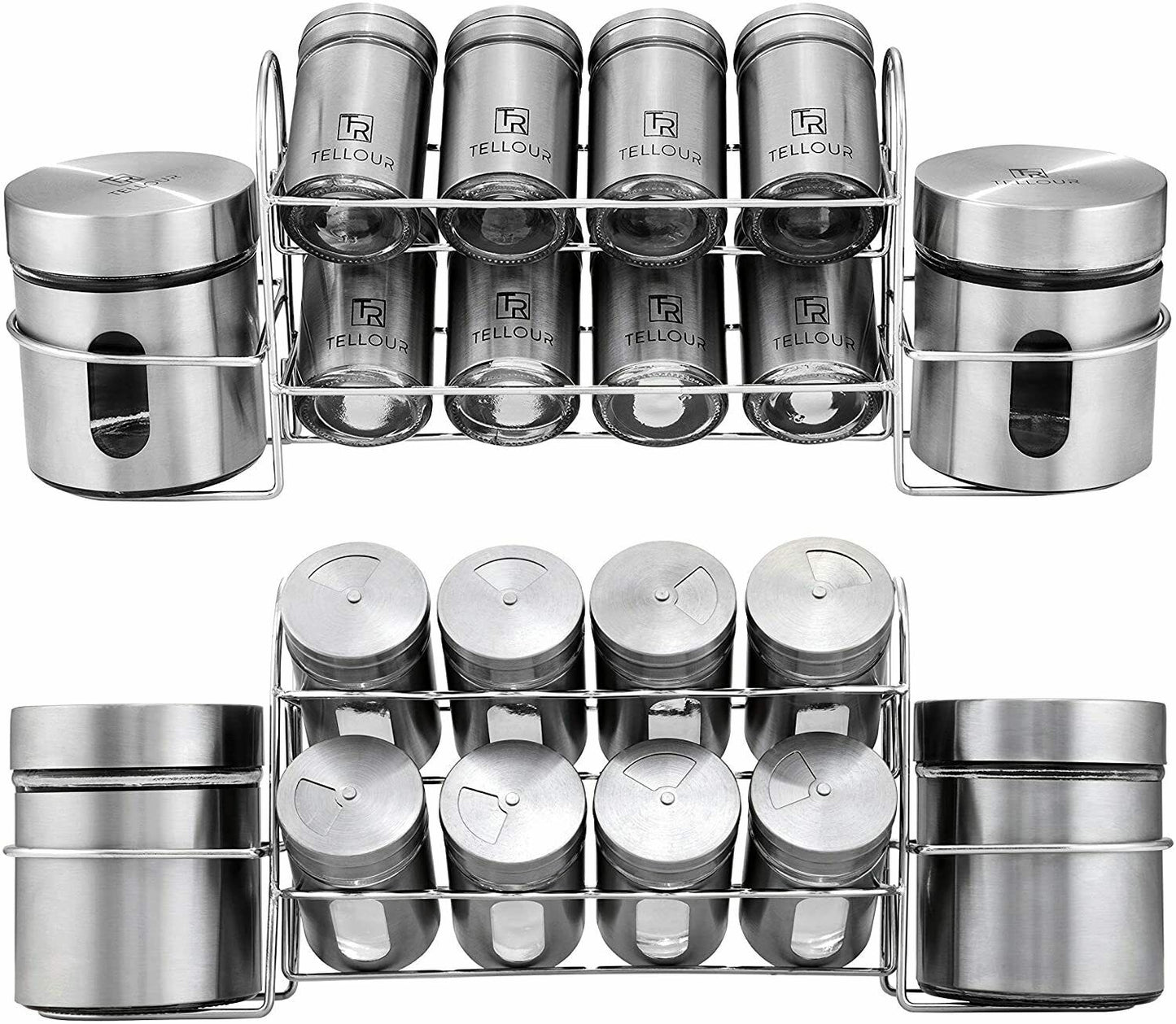 12 Tlg. Gewürzstreuer Set inkl. Gewürzregal 