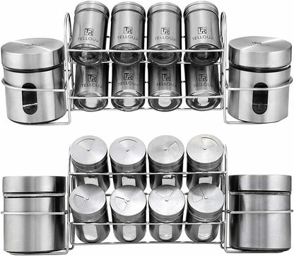 12 Tlg. Gewürzstreuer Set inkl. Gewürzregal 