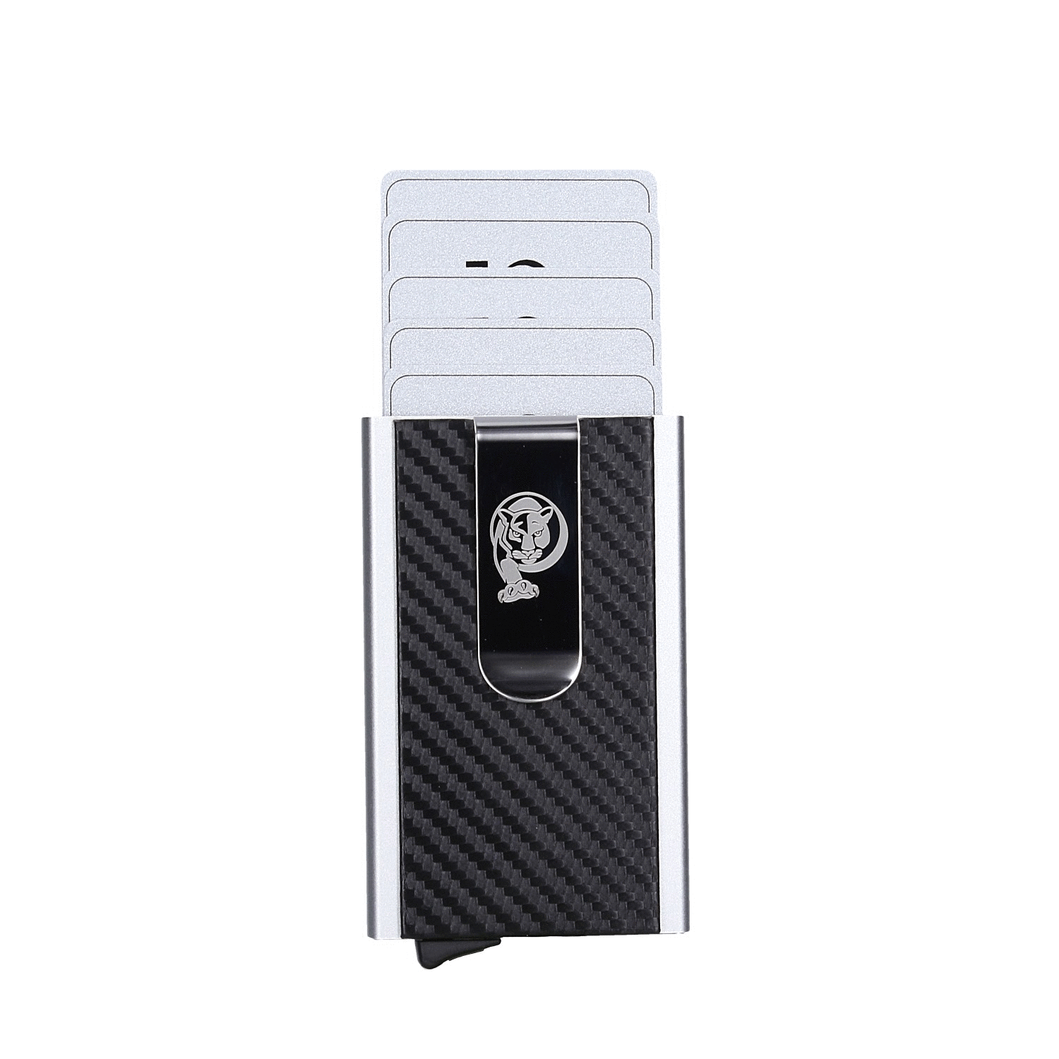 Kreditkartenetui mit Geldklammer im Carbon Look Elegant RFID Blocker VURAGO - AbisZHandel